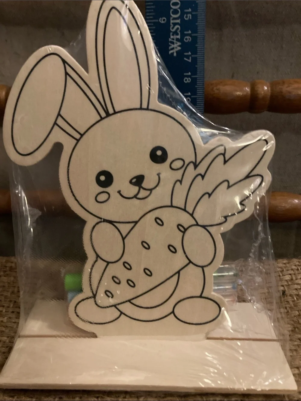 Bundle of paintable wood Easter items